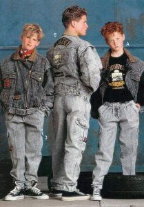 Pantalones en hombres en la moda de los años 80